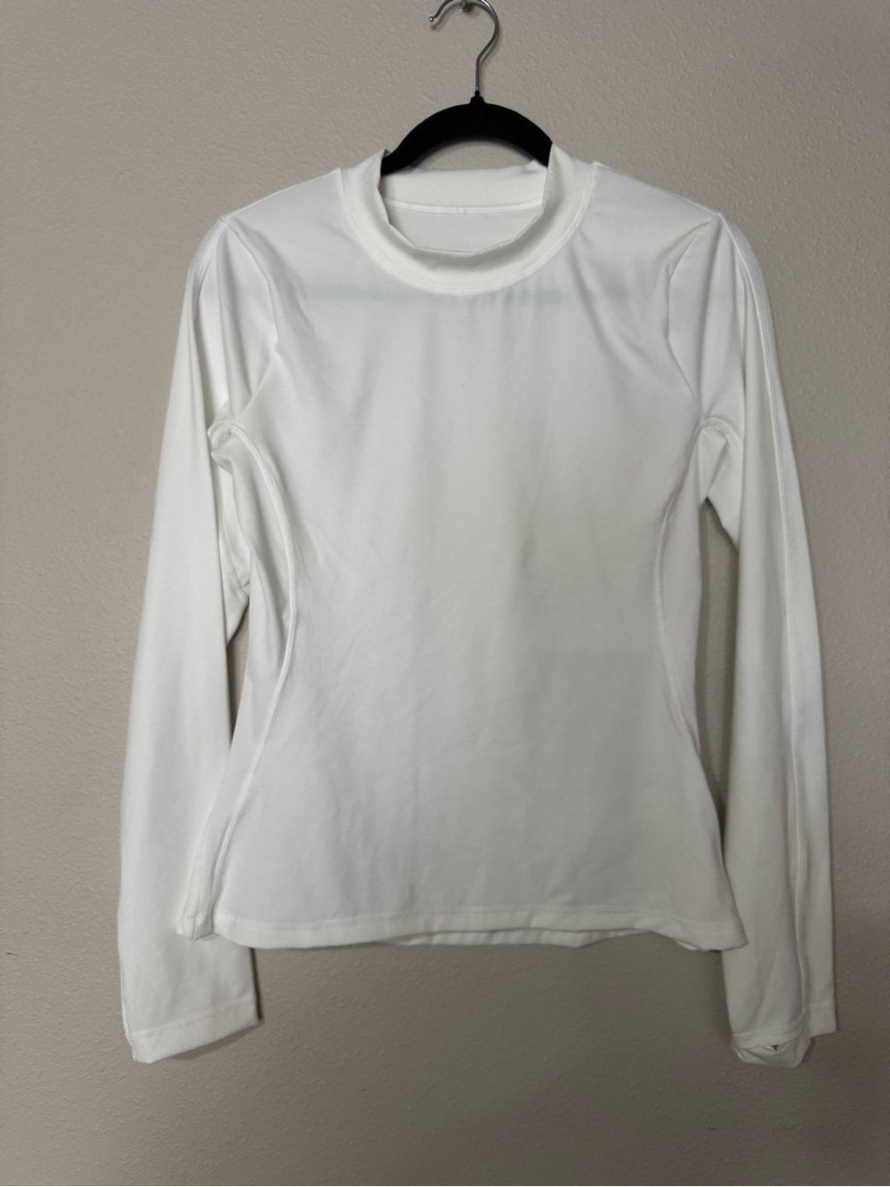 ZYIA Active White Athletic Long Sleeve Shirt Woman’s Large